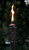 light from torches illuminate the paths at night