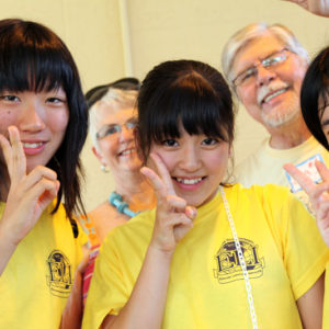 Isesaki students and board members Bob Stevens and Jane Fast