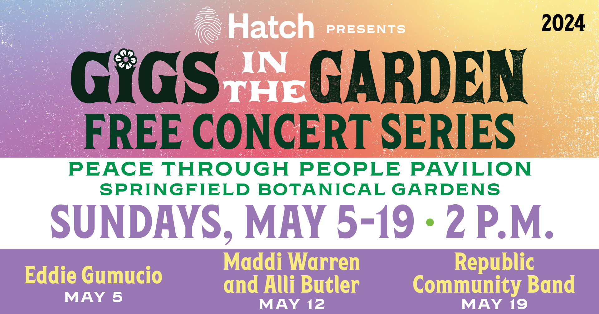 Read more about the article Gigs in the Garden: vibrant outdoor concert series returns to the Springfield Botanical Gardens in May
